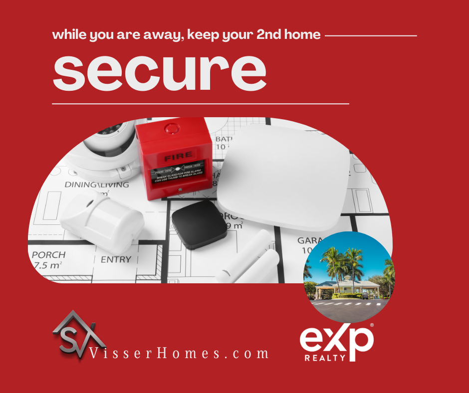 Image with home security devices